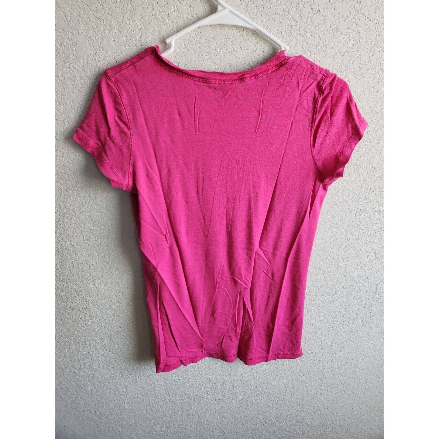 Sonoma Womens Sz M Everyday Tee V Neck T Shirt Pink Cotton