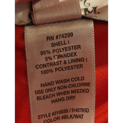 Sweet Storm Womens Sz M Pencil Dress Orange and Black Mini