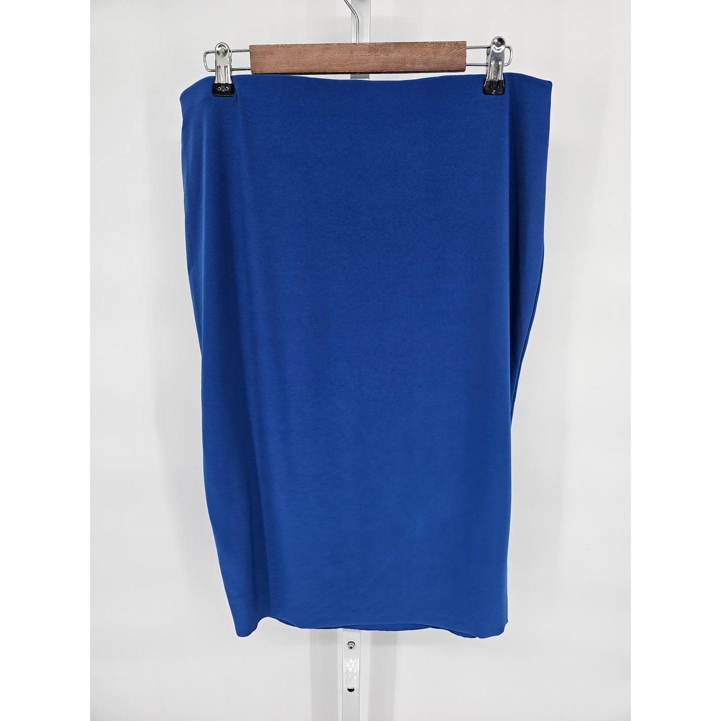 Chaus New York Womens Sz L Midi Length Pencil Skirt Bright Blue