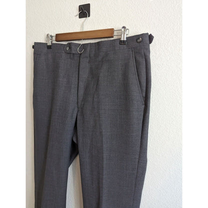 Vintage 1970s Austin Reed Mens Sz 36x34 Dress Pants Slacks Charcoal Gray