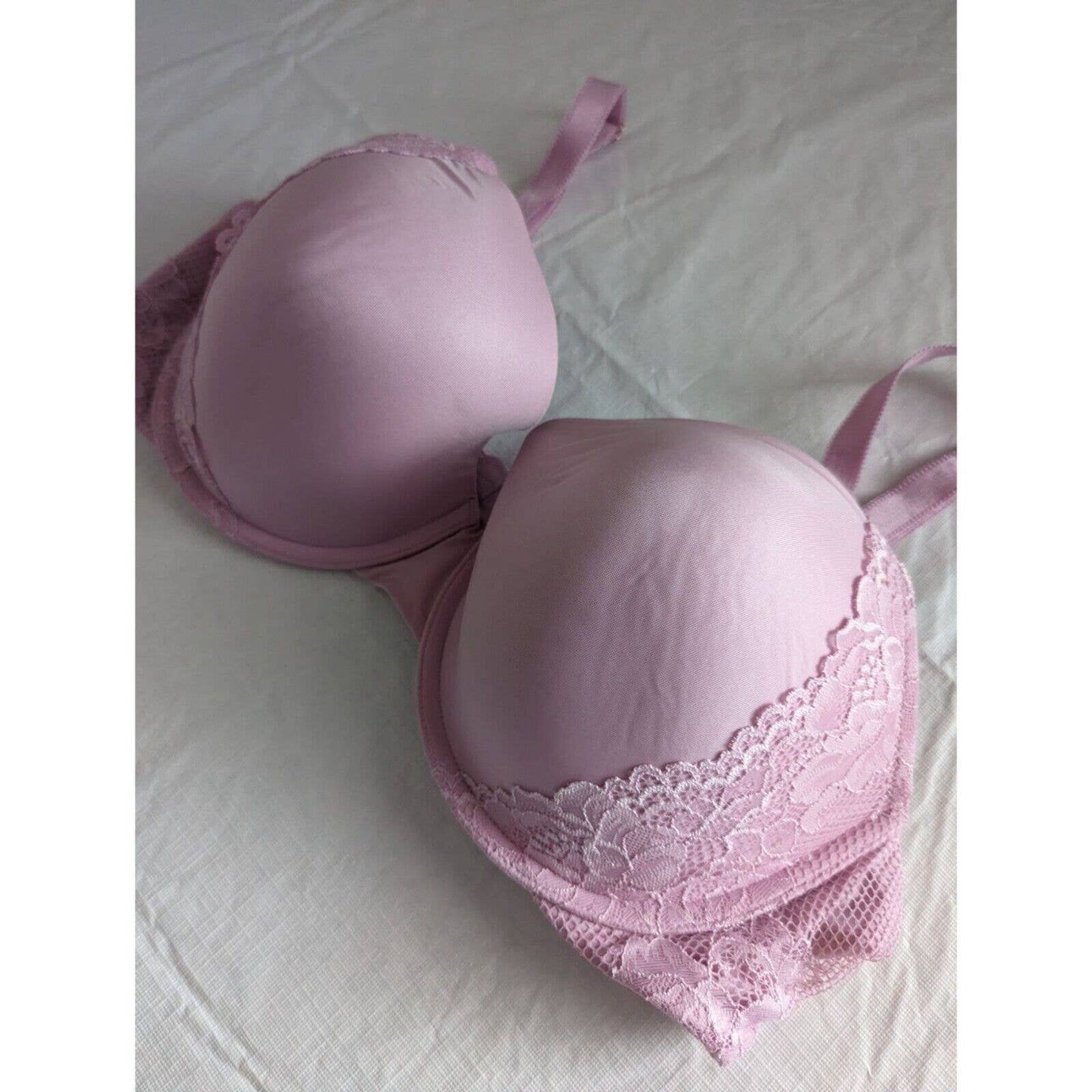 Savage Intimates Womens Sz 38D Light Pink Padded Push Up Bra