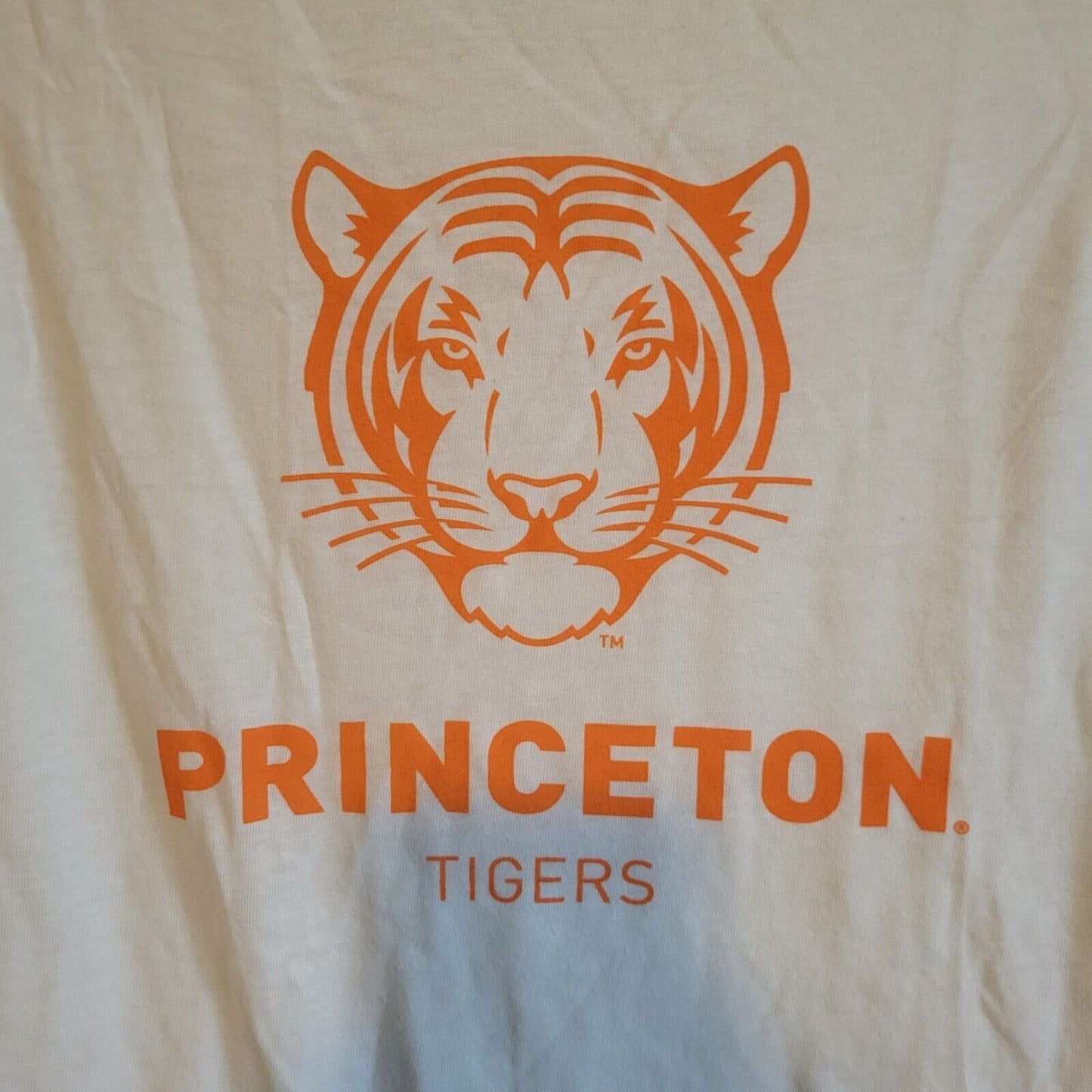 Princeton Tigers Womens Sz M Graphic Tank Top White Orange by Alma Mater