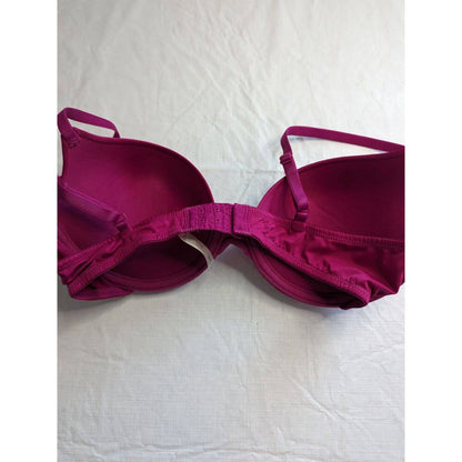 So Intimates Womens Sz 36C Padded Push Up Bra Dark Purple Pink