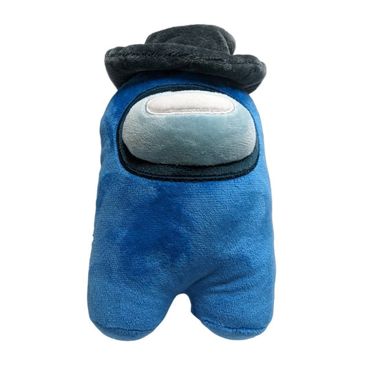 Among Us Stuffed Animal Plush Blue Wearing Gray Hat Innersloth