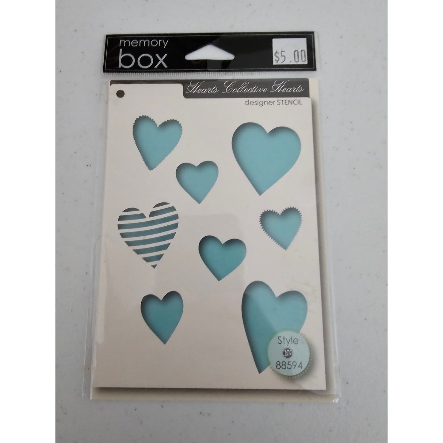 Memory Box Hearts Collective Hearts Designer Craft Stencil Valentines Love