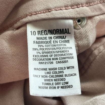 Aeropostale Womens Sz 10 High Waisted Jegging Jeans Light Pink Skinny