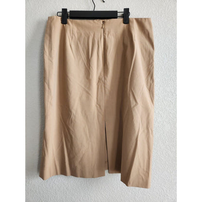 Vintage The Limited Womens Sz 12 Knee Length Skirt Solid Tan 1990s