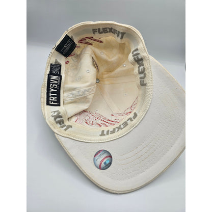 Philadelphia Phillies Mens Sz L/XL Fitted Flexfit Baseball Hat by FRTYSVN Beige