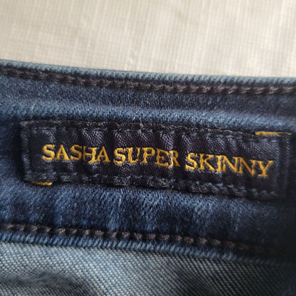 Lucky Brand Womens Sz 2 Sasha Super Skinny Blue Jeans Dark Wash