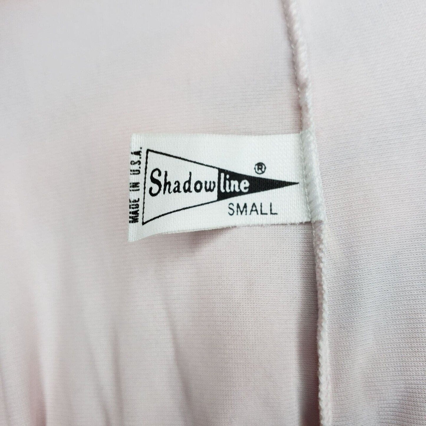 Vintage 1960s Shadowline Womens Sz S Nylon Nightgown Light Pink