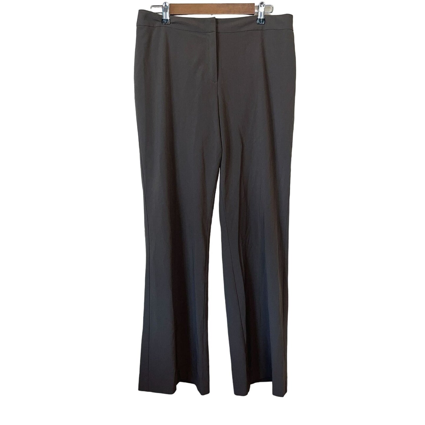 J Jill Womens Sz 12 Olive Green Straight Leg Career Pants