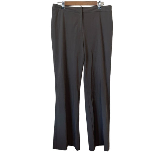 J Jill Womens Sz 12 Olive Green Straight Leg Career Pants