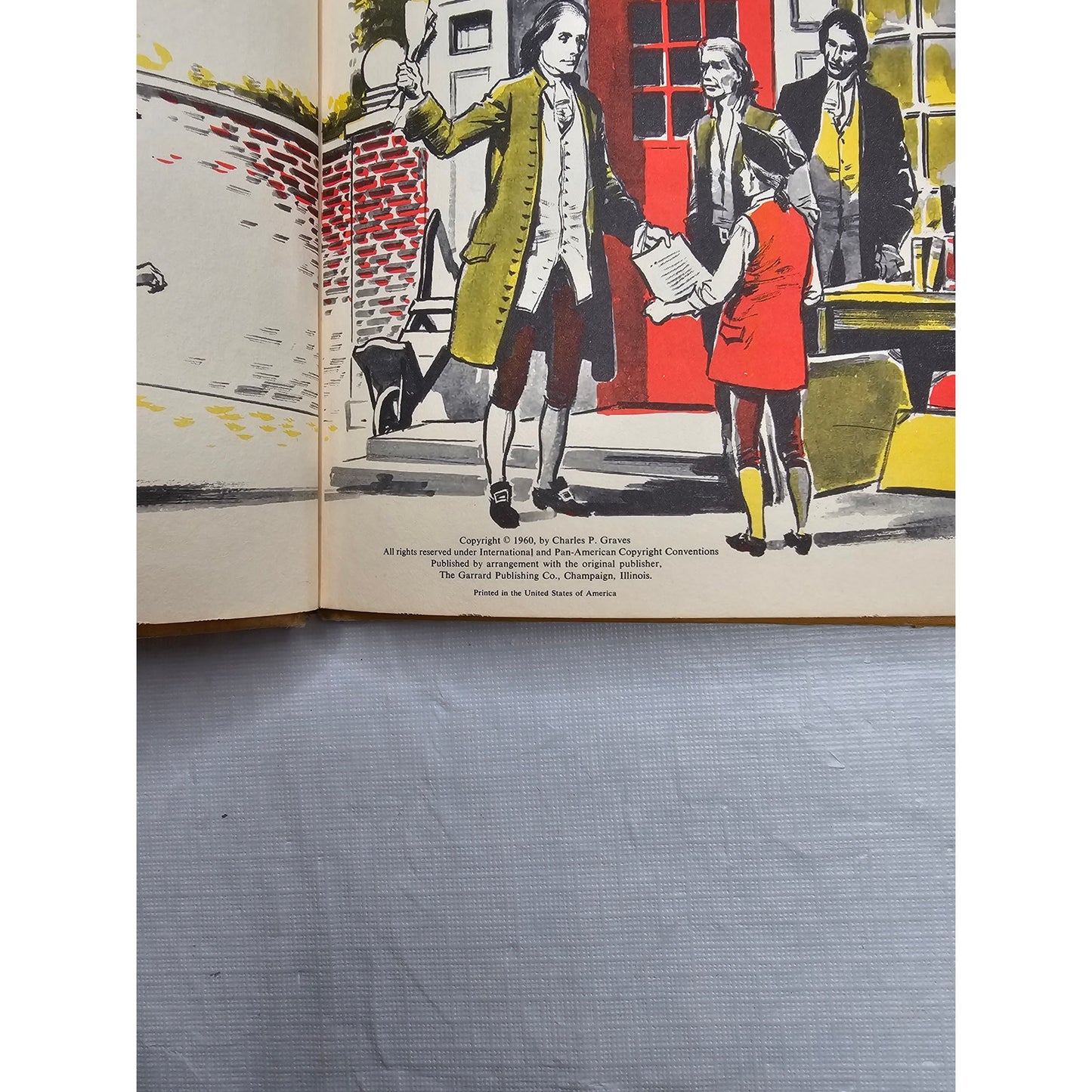 Set of 2 Vintage 1960s Benjamin Franklin Childrens Picture Books Hardcover