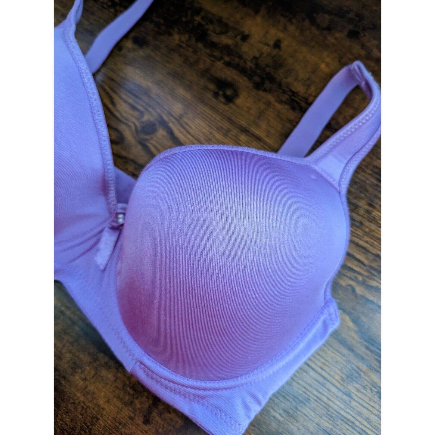 Vintage 1990s Angelina Womens Sz 34D Light Purple Lightly Padded T Shirt Bra