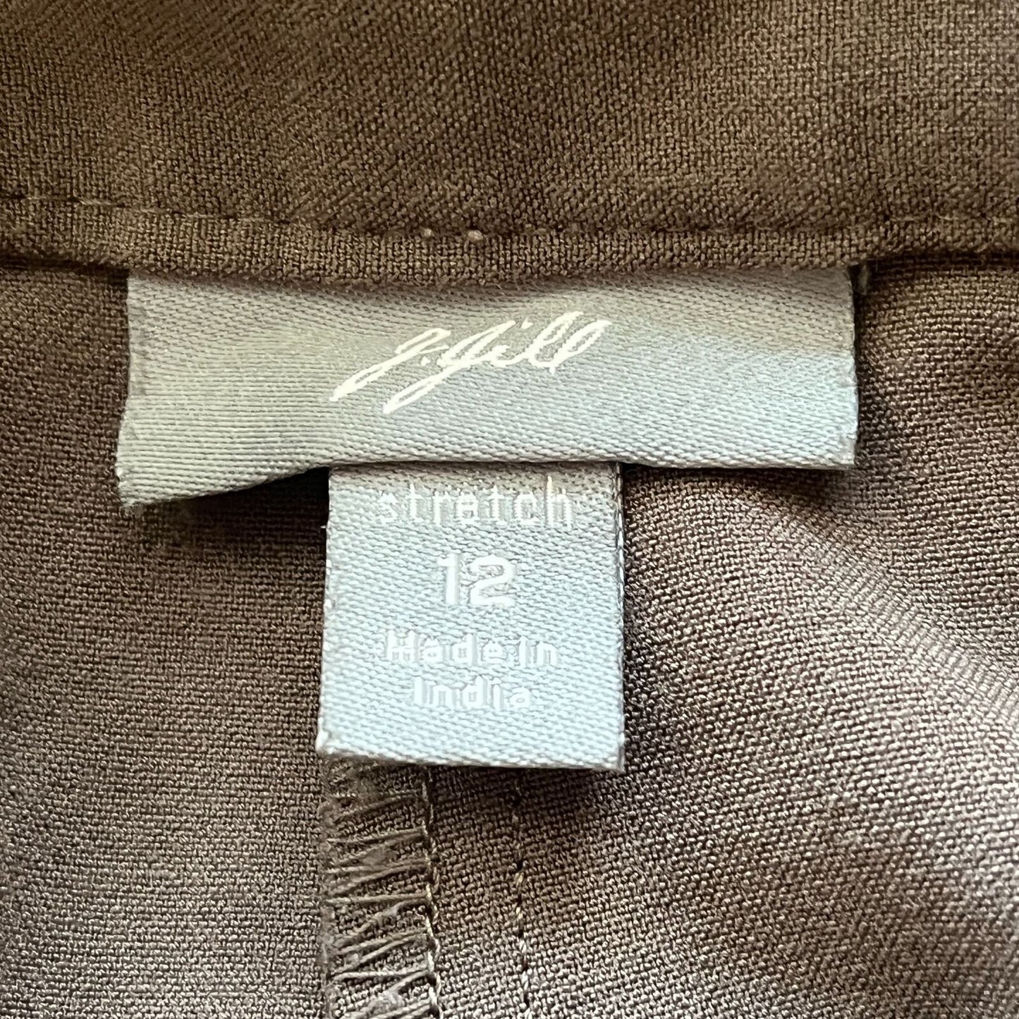 J Jill Womens Sz 12 Olive Green Straight Leg Career Pants