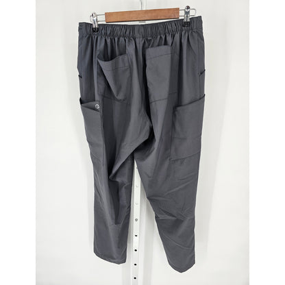 Spread Good Cheer Womens Sz L Scrub Pants Dark Gray