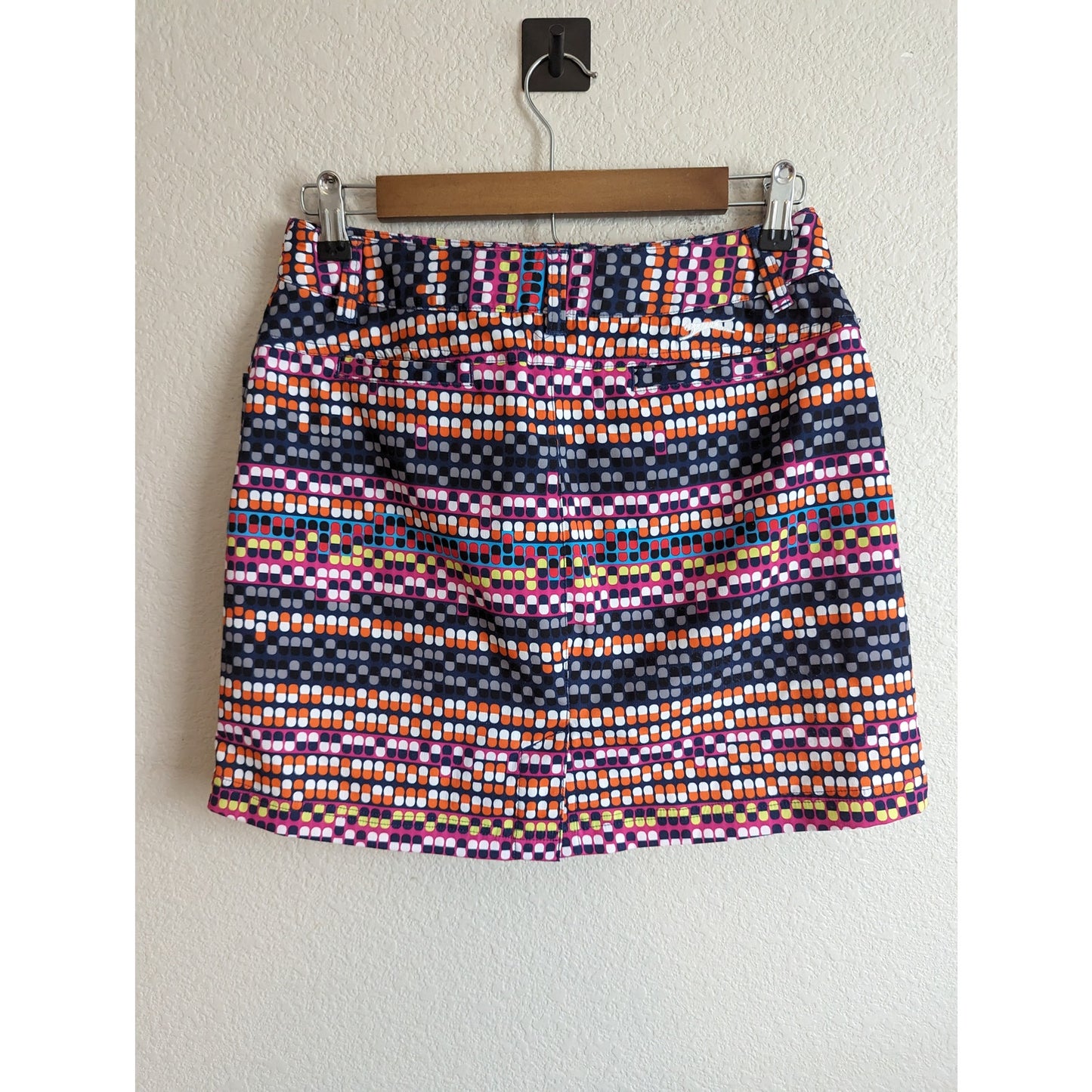 Slazenger Golf Womens Sz 2 Skirt Skort Athletic Colorful Polka Dot