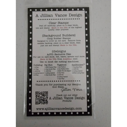 Jillian Vance Design Steel Craft Die Embellished Oval