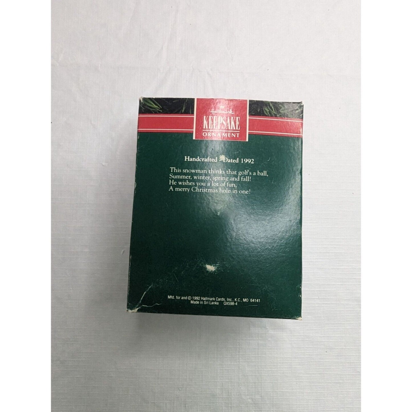 Vintage 1992 Hallmark Keepsake Christmas Ornament Golfs a Ball
