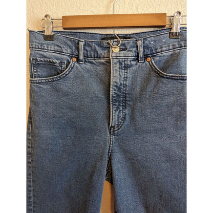 Express Womens Sz 8 Original Mom Jean Super High Rise Medium Wash