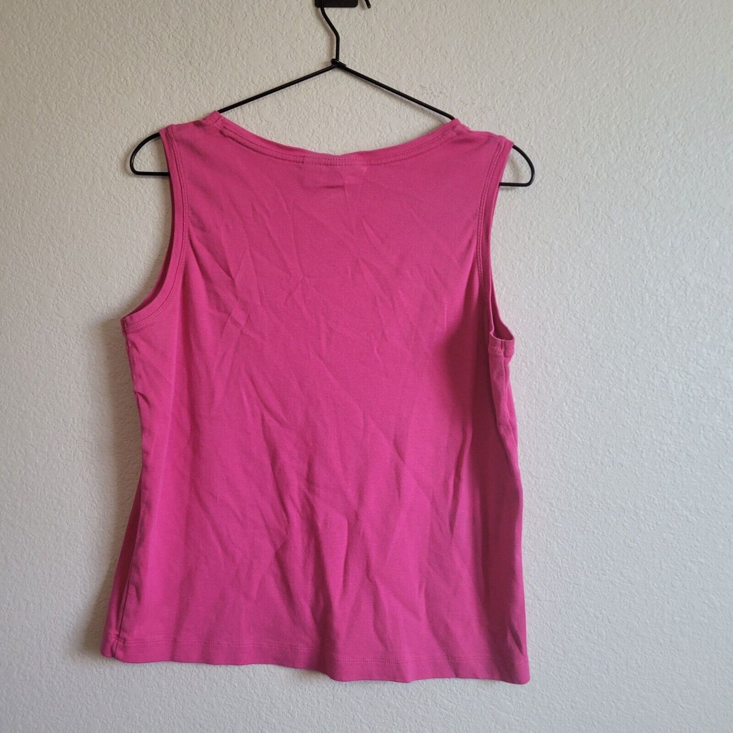 Chicos Womens Sz 2 (XL) Sleeveless Tank Top Bright Pink