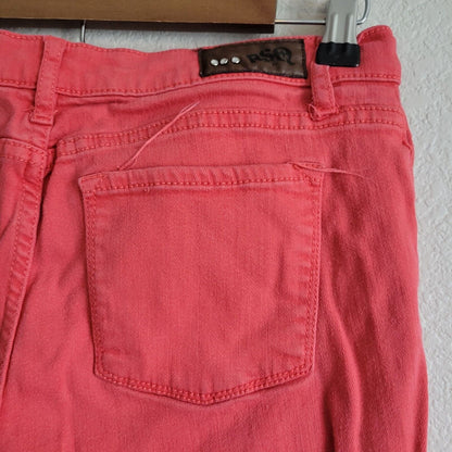 RSQ Juniors Sz 9 Miami Jegging Skinny Jeans Bright Coral Red