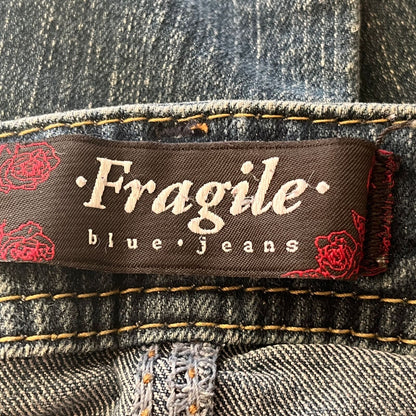 Fragile Jeans Womens Sz 0 Dark Wash Skinny Blue Jeans