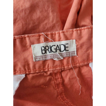 Brigade Mens Sz 34 Pastel Orange Classic Flat Front Shorts