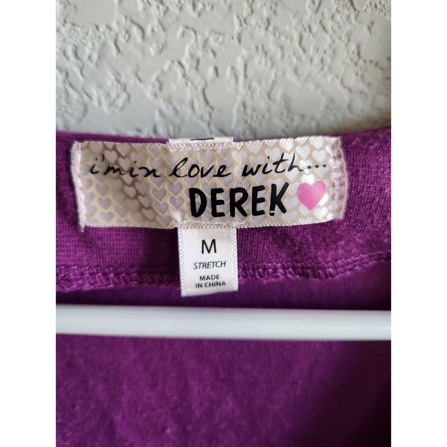 In Love With Derek Womens Sz M Mini Dress Purple Zip Front Y2K