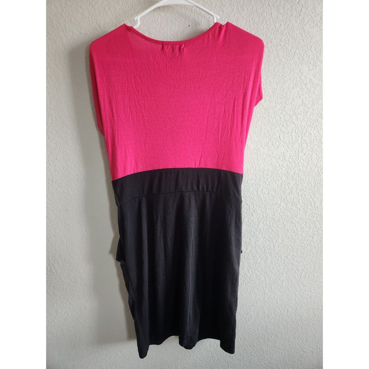 Vintage Y2K Delirious Womens Sz L Knee Length Career Dress Pink Black