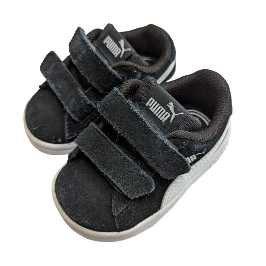 Puma Suede Black Toddler Tennis Shoes Size 4C