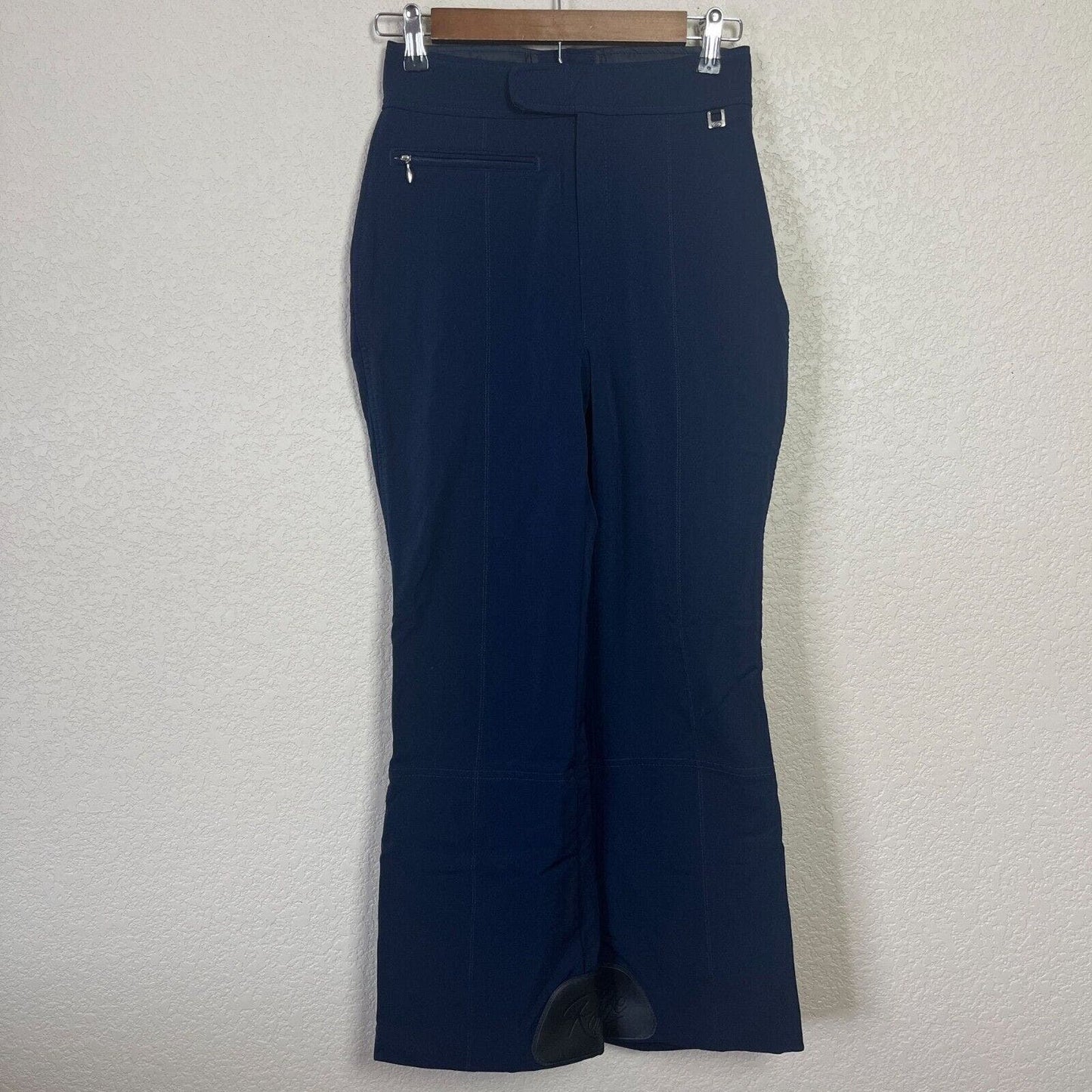 Vintage Roffe mujeres Sz S pantalones de esquí de nieve azul marino invierno