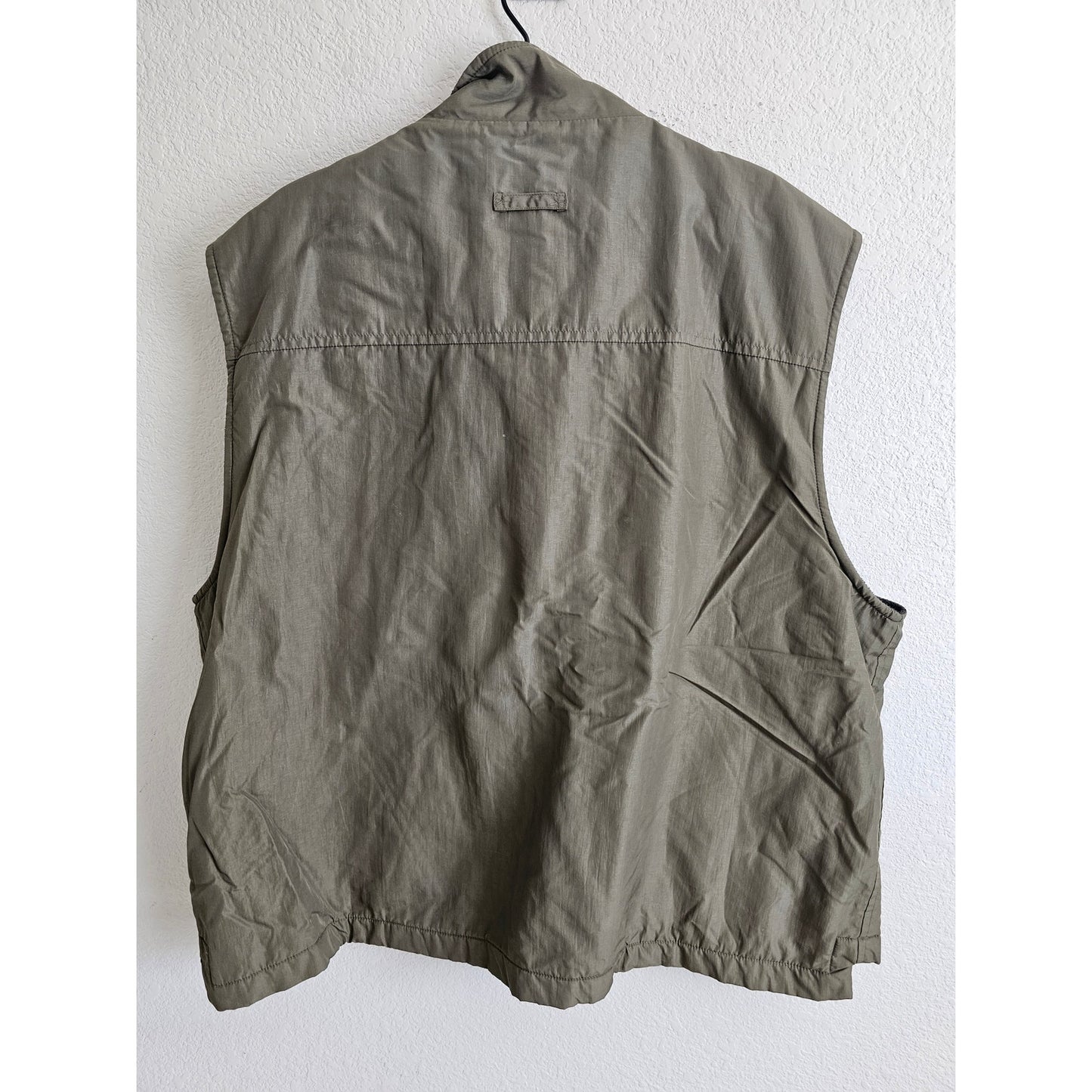 Vintage Arctic Image Mens Sz XL Zip Up Lined Fishing Vest Hiking Camping