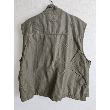 Vintage Arctic Image Mens Sz XL Zip Up Lined Fishing Vest Hiking Camping