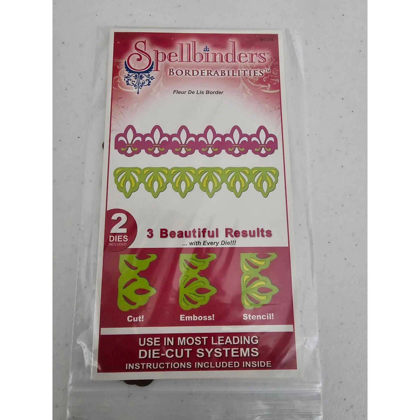 Spellbinders Borderabilities Steel Craft Die Fleur De Lis Border S4-213