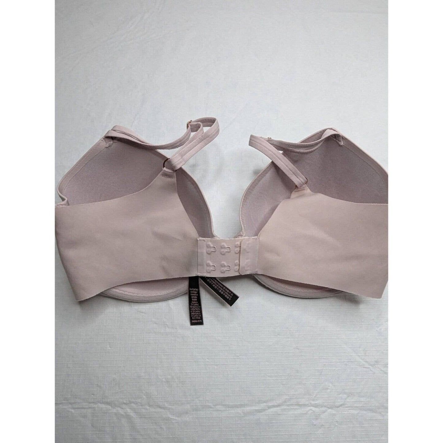 Victorias Secret Sz 34DD Lined Perfect Coverage T Shirt Bra Light Pink