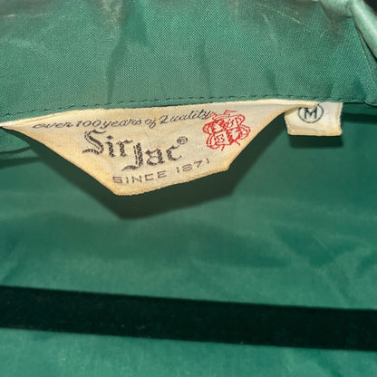 Vintage 1980 Sir Jac Mens Snap Front Jacket Green Cost Reduction Program