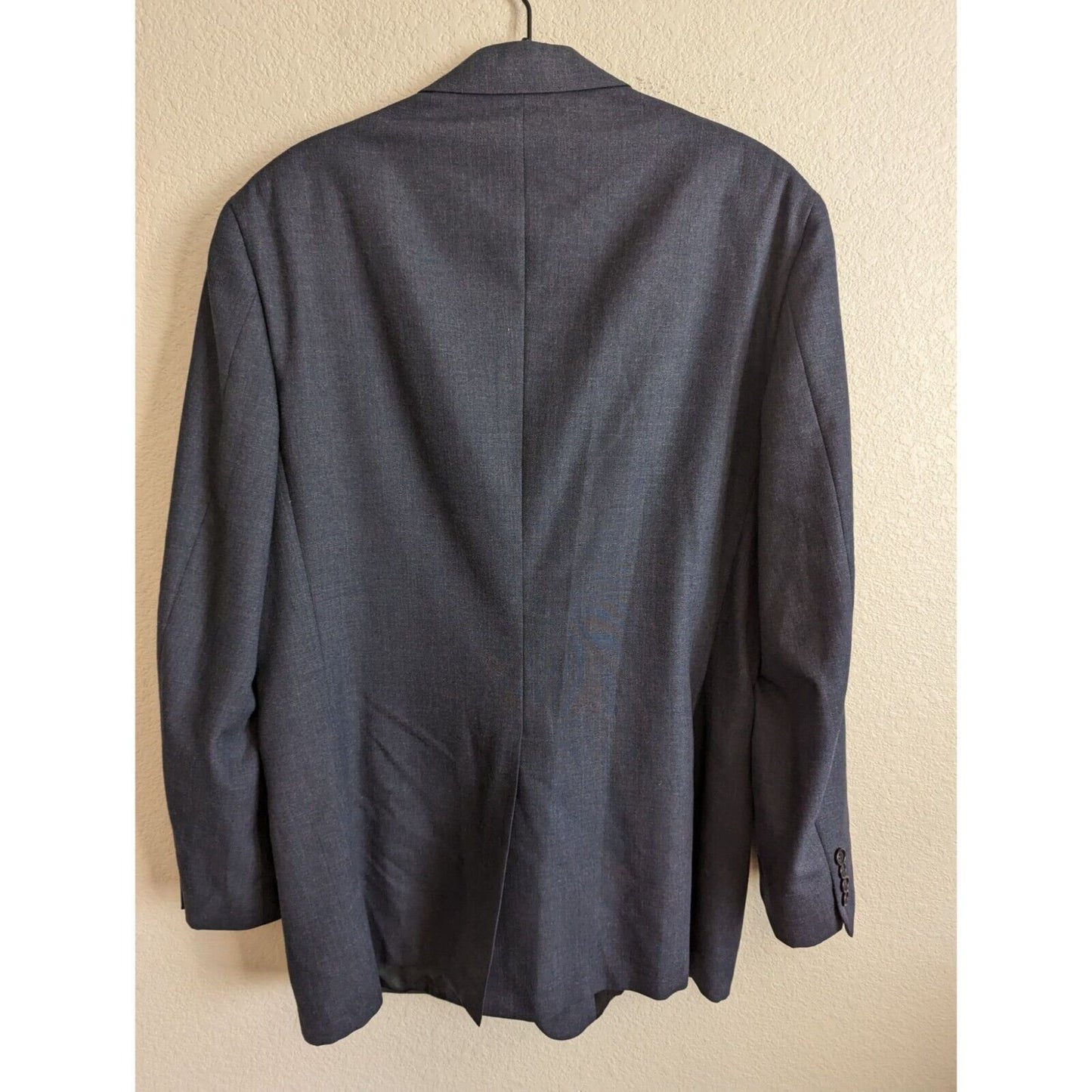 Vintage 1970s Palm Beach Mens 2 Button Suit Coat Navy Blue Sz 42R