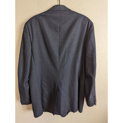 Vintage 1970s Palm Beach Mens 2 Button Suit Coat Navy Blue Sz 42R