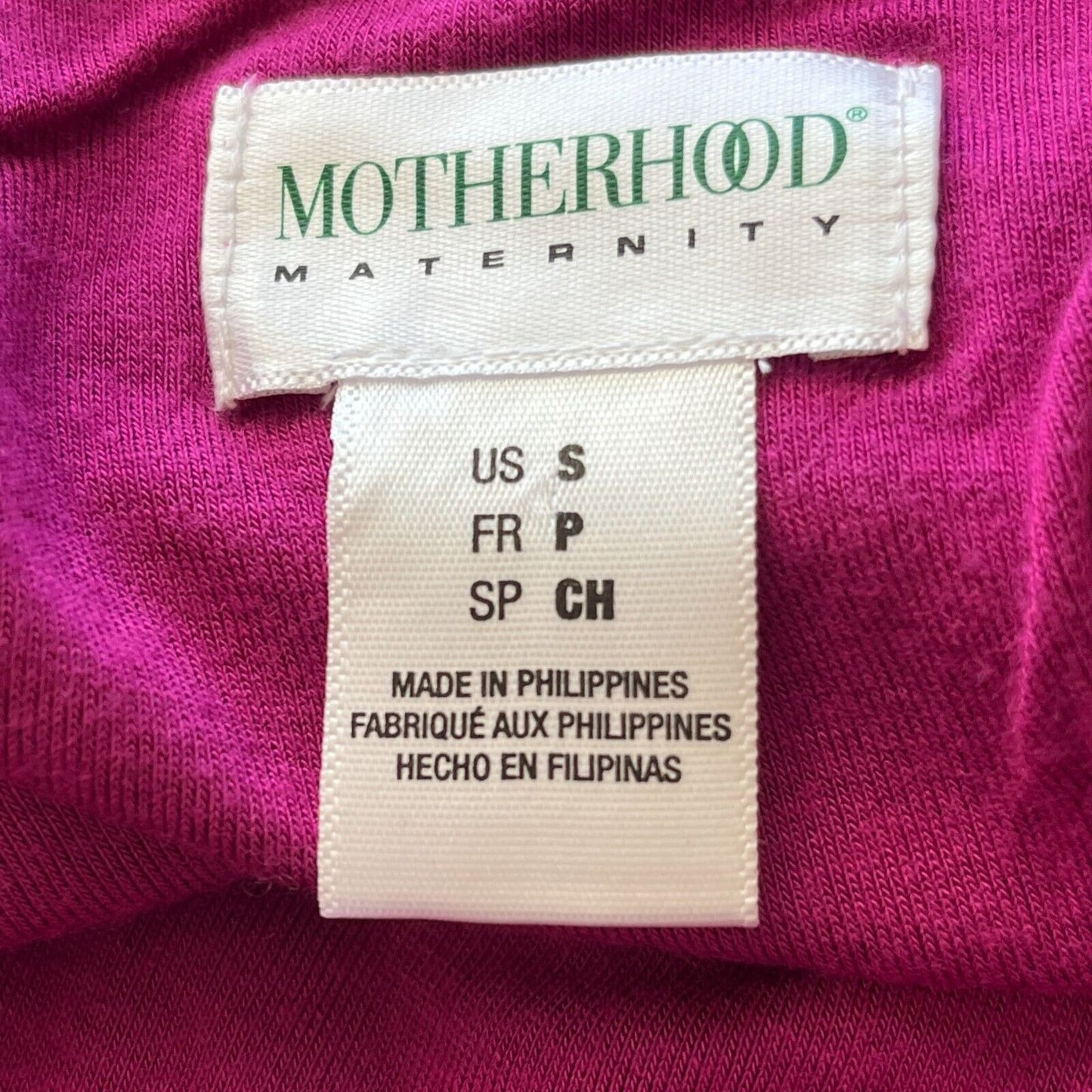 Motherhood Maternity Womens Sz S Career Dress Pink Gray Scoop Neck