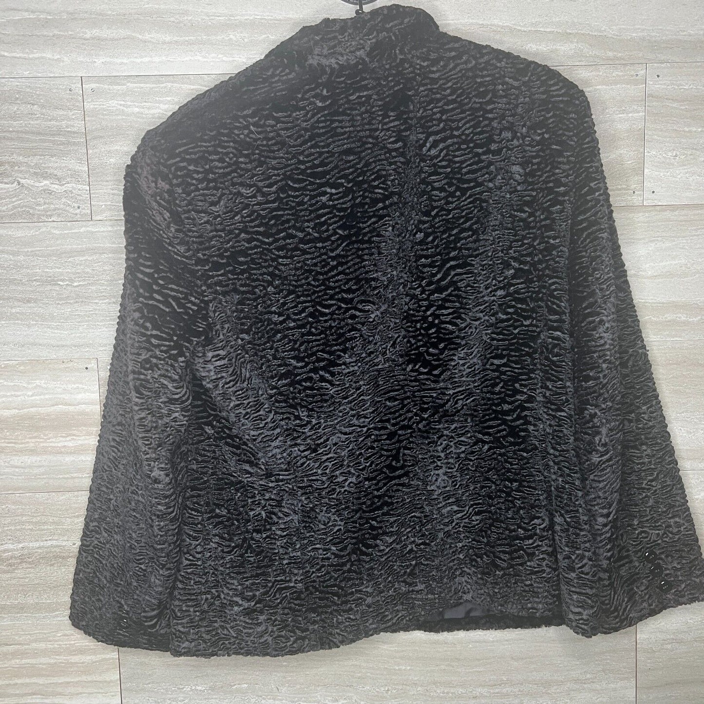 Jones New York Country Vintage Womens 2 Button Jacket Black Ruched