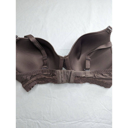 Felina Mujeres Sz 36DD Sujetador De Camiseta Ligeramente Acolchado Marrón Bronce