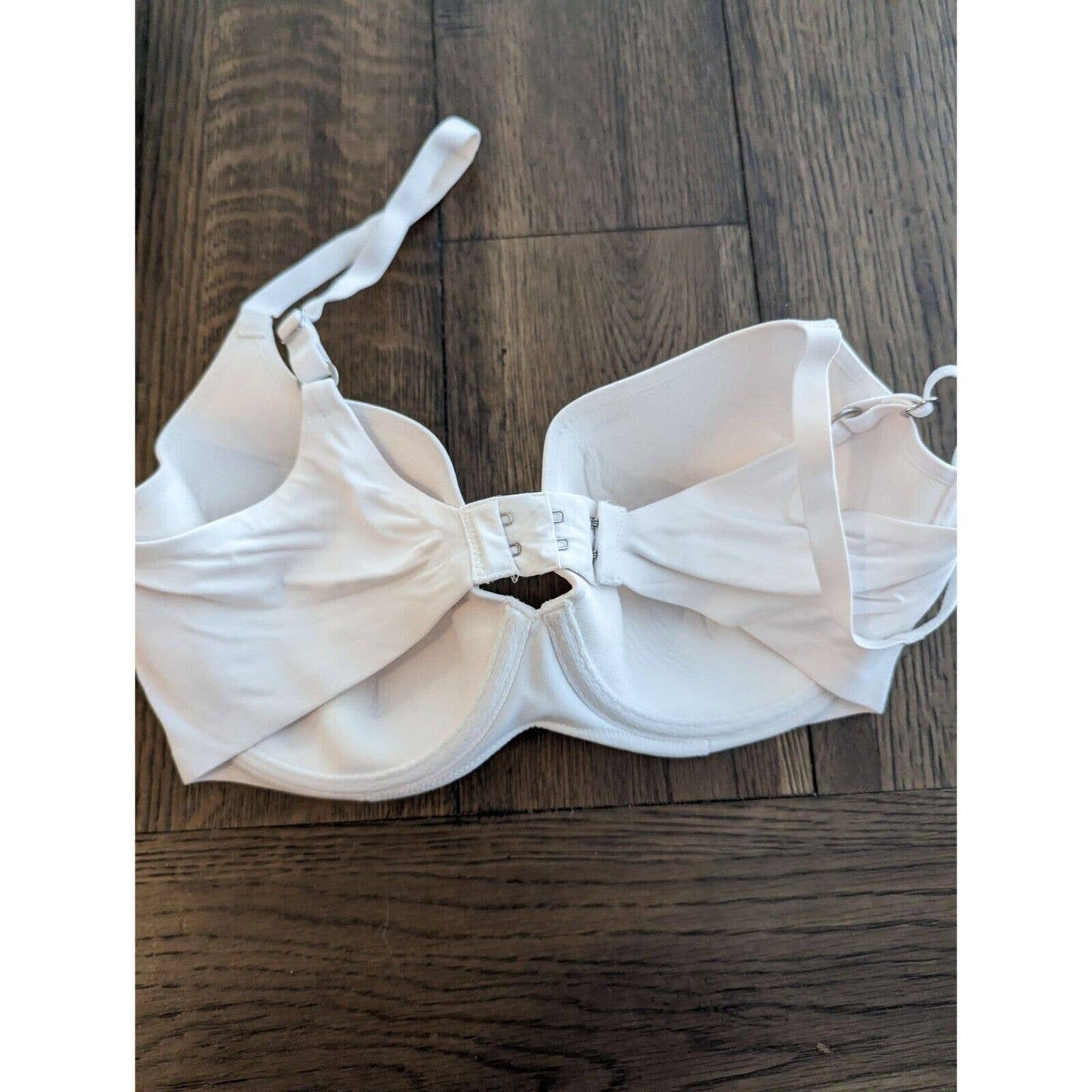 Ambrielle Womens Sz 34D Everyday Full Coverage T Shirt Bra White