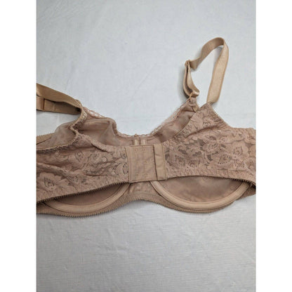 Vintage Bali Womens Sz 38C Unlined Full Figure Bra Beige Style 3432