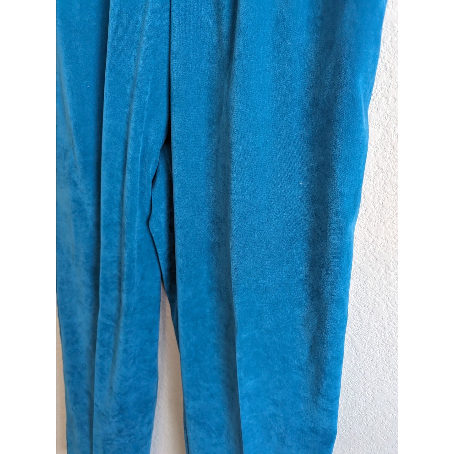 Vintage Allison Daley Sz 8P Petite Pull On Dress Pants Solid Blue