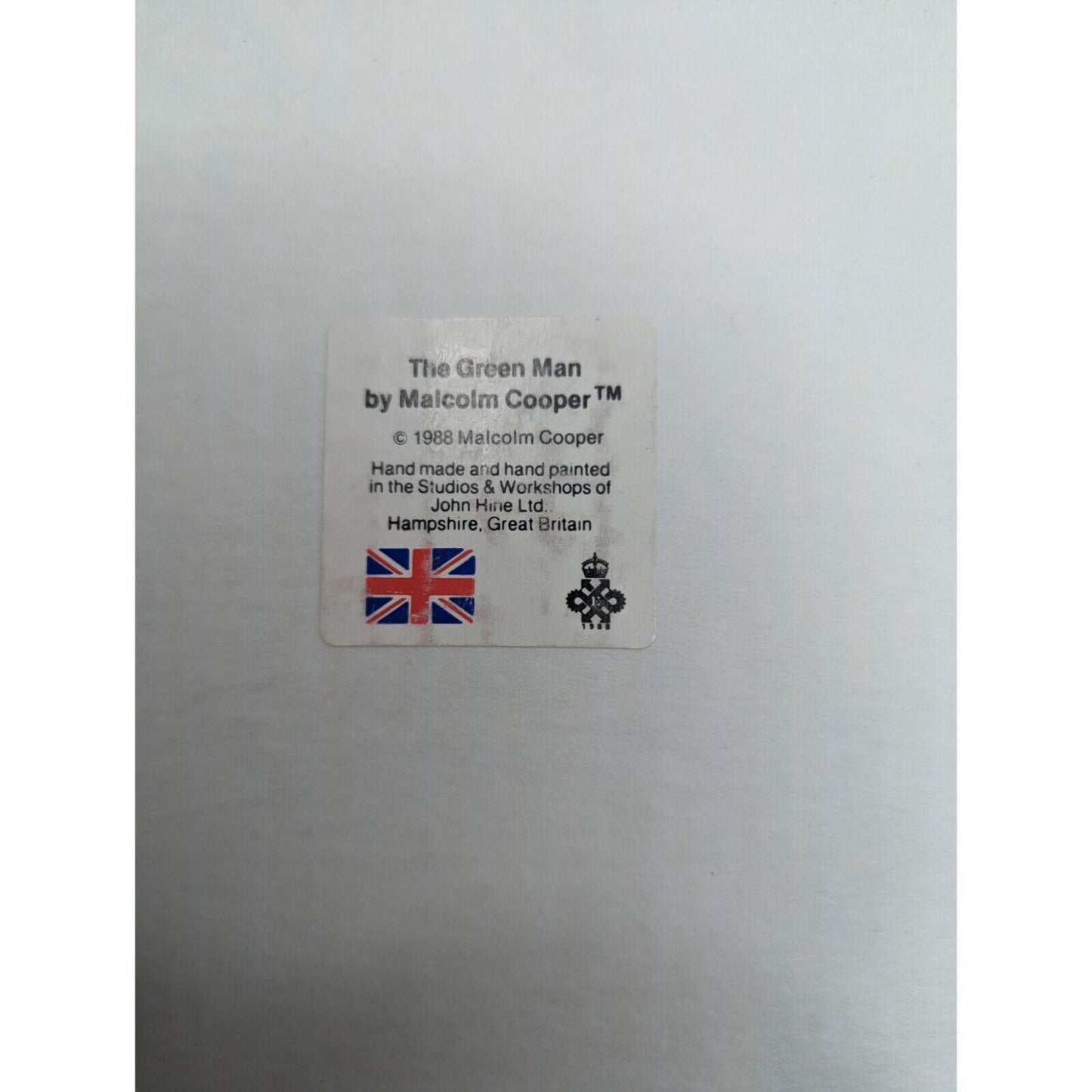 John Hine Studio The Green Man by Malcom Cooper Figure 1988