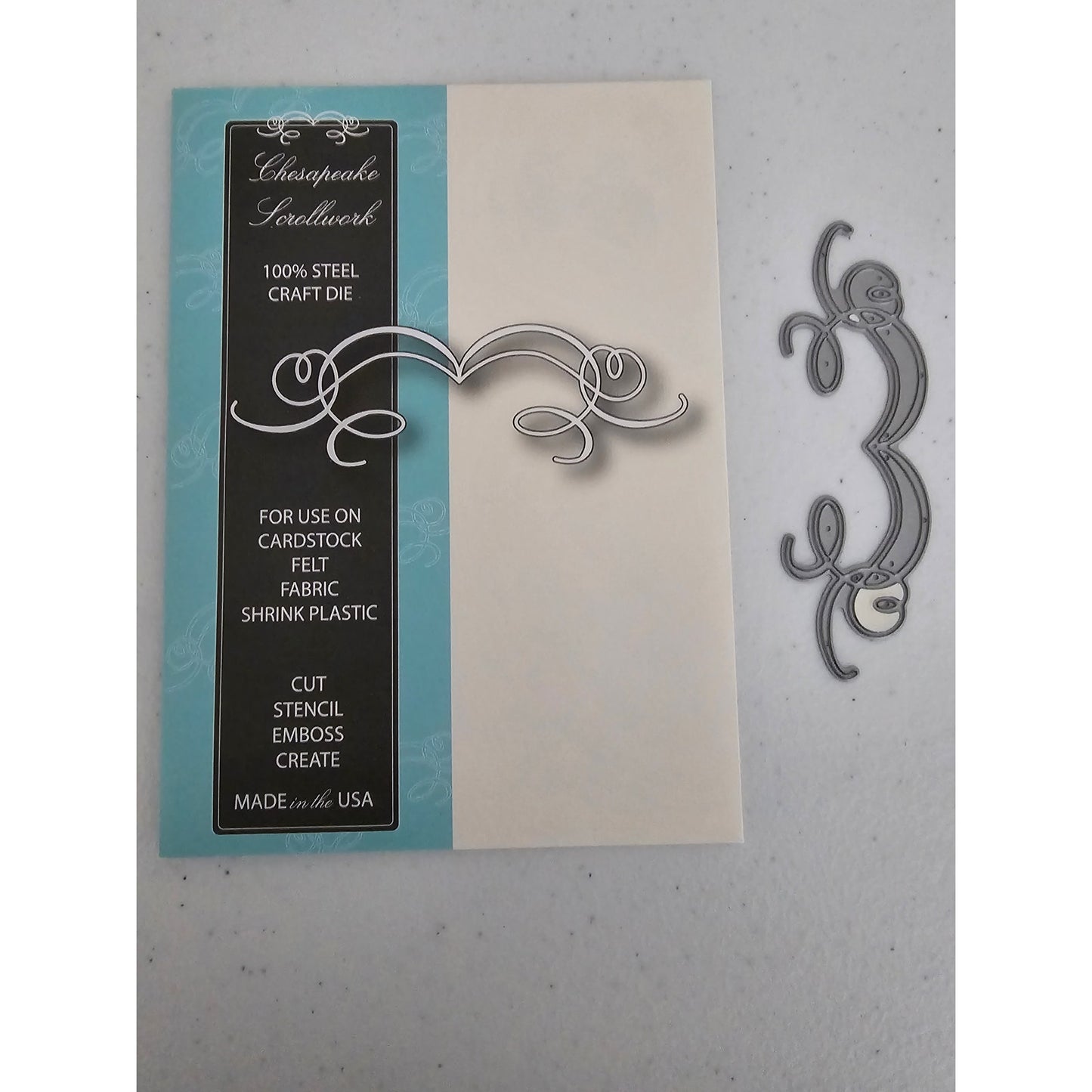 Memory Box Steel Craft Die Chesapeake Scrollwork Style 98442