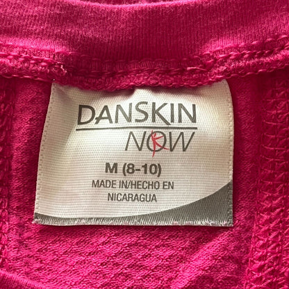 Danskin Now Womens Sz M Short Sleeve Athletic Shirt Bright Pink Barbie Core