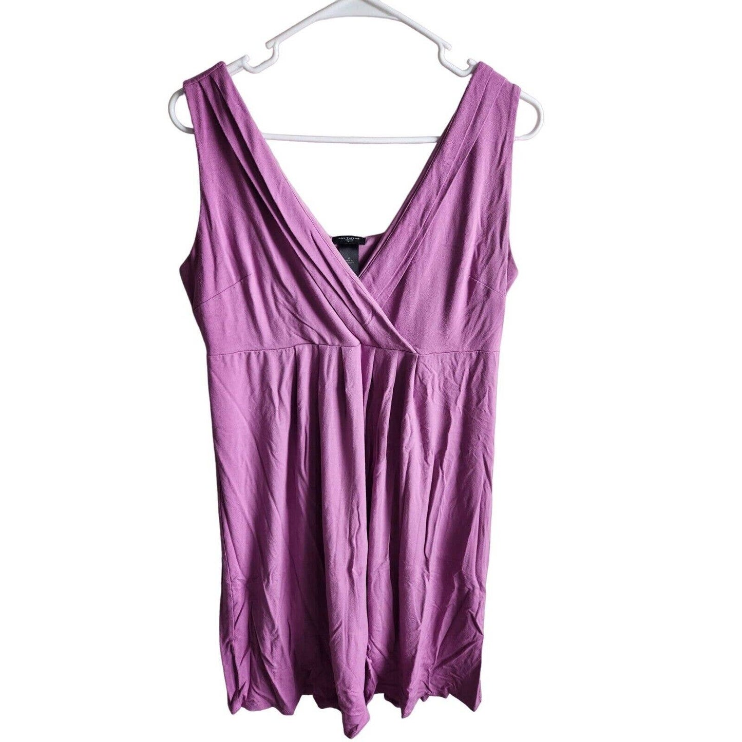 Ann Taylor Womens Sz M Knee Length Sleeveless Dress Light Purple