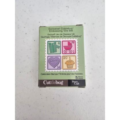 Cuttlebug Embossing Die Set Celebration Stamps Rare